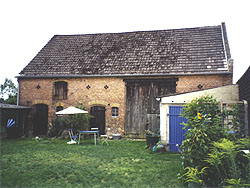 Ferienwohnung Kleinzerlang, Innenhof